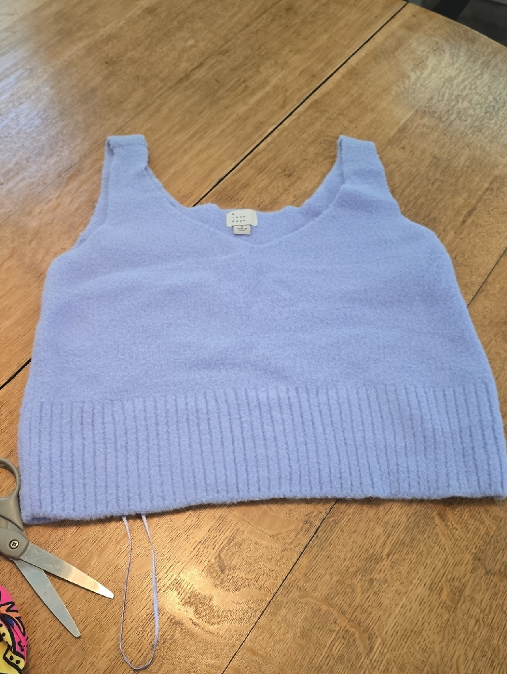 BUNDLE 3/$16. a new day Lavender Knit Crop Tank Top